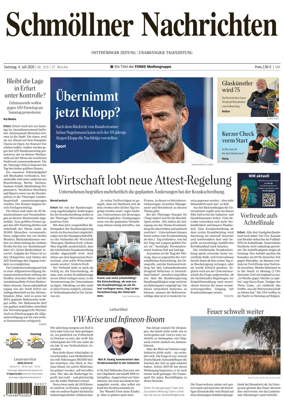 Cover of Ostthuringer Zeitung (Schmolln)