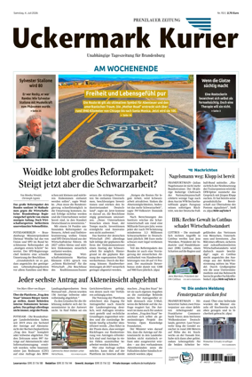 Cover of Prenzlauer Zeitung