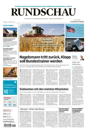 Cover of Rundschau fur den Schwabischen Wald – Der Kocherbote