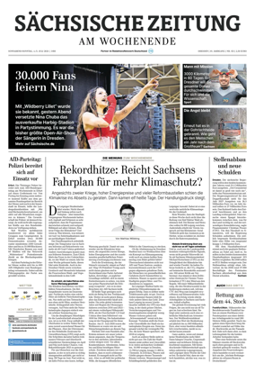 Cover of Sachsische Zeitung (Dresden)