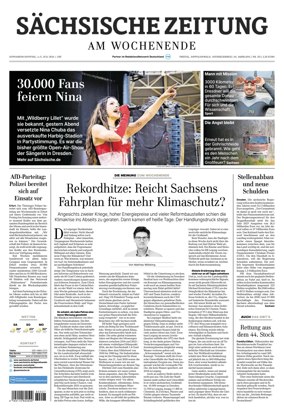 Cover of Sachsische Zeitung (Freital Dippoldiswalde & Osterzgebirge)