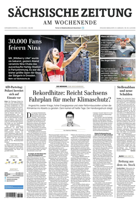 Cover of Sachsische Zeitung (Lobau-Zittau)