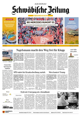 Cover of Schwabische Zeitung (Alb-Donau)