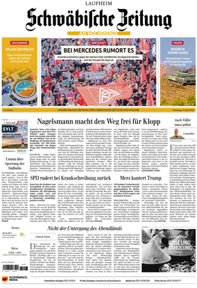 Cover of Schwabische Zeitung (Laupheim)