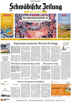 Cover of Schwabische Zeitung (Tettnang)