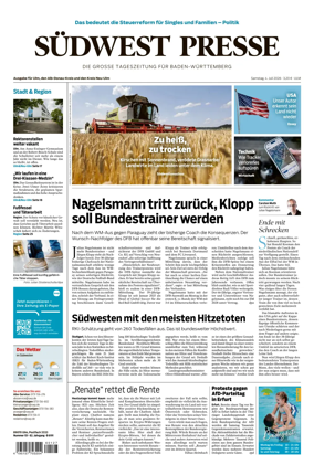 Cover of Sudwest Presse