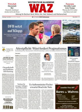Cover of Westdeutsche Allgemeine Zeitung (Bochum)