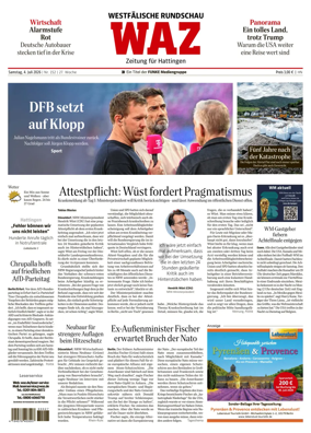 Cover of Westdeutsche Allgemeine Zeitung (Hattingen)