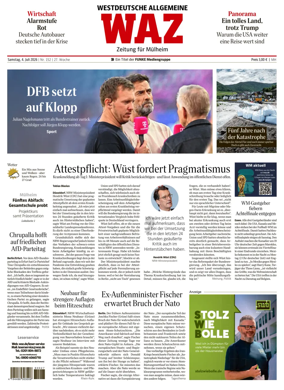 Cover of Westdeutsche Allgemeine Zeitung (Mulheim an der Ruhr)