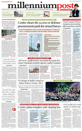 Cover of Millennium Post