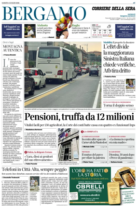 Cover of Corriere della Sera (Bergamo)