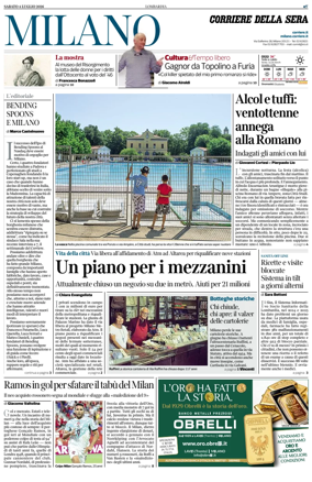 Cover of Corriere della Sera (Milano)