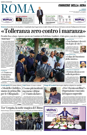 Cover of Corriere della Sera (Roma)