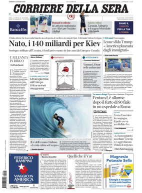 Cover of Corriere della Sera
