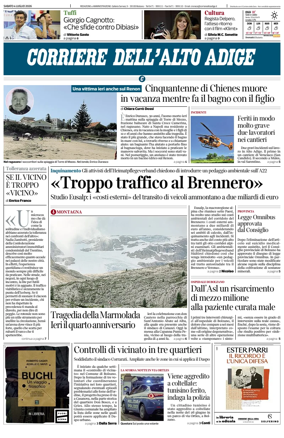 Cover of Corriere dell'Alto Adige