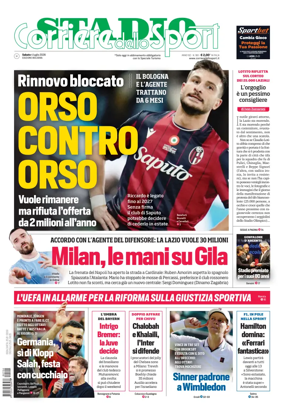 Cover of Corriere dello Sport Stadio (Bologna)