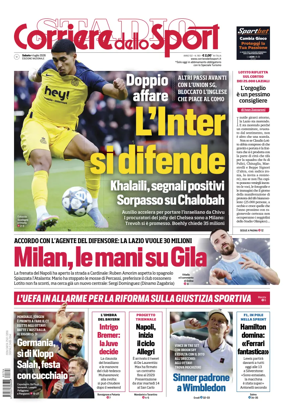 Cover of Corriere dello Sport