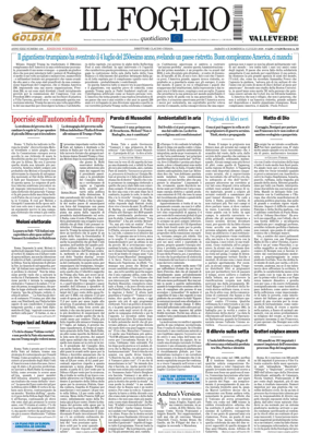 Cover of Il Foglio Quotidiano