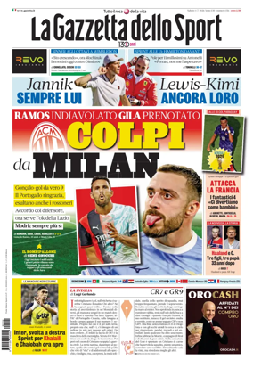Cover of La Gazzetta dello Sport - Roma