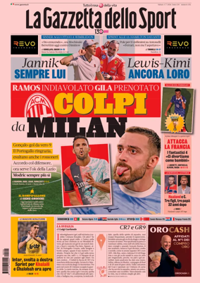Cover of La Gazzetta dello Sport