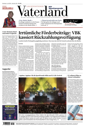 Cover of Liechtensteiner Vaterland