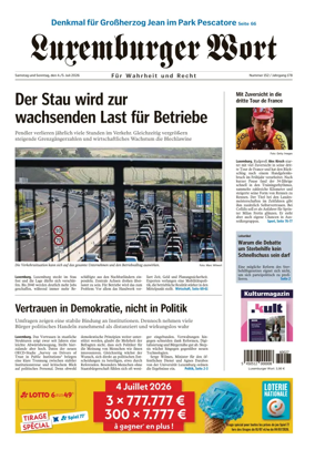 Cover of Luxemburger Wort