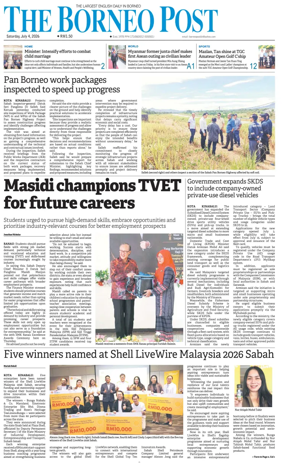 Cover of The Borneo Post (Sabah)