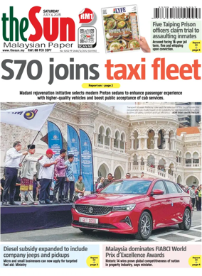 Cover of The Sun (Malaysia)