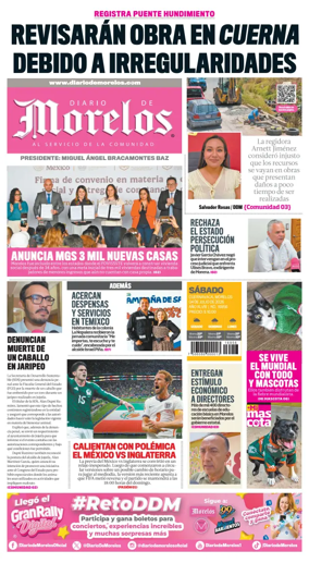 Cover of Diario de Morelos