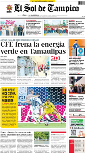 Cover of El Sol de Tampico