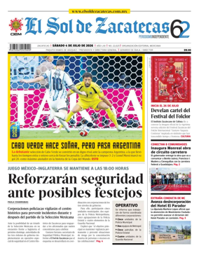 Cover of El Sol de Zacatecas
