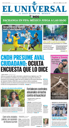 Cover of El Universal