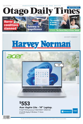 Cover of Otago Daily Times