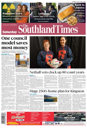 Cover of The Southland Times