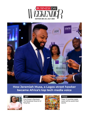 Cover of Business Day (Nigeria)