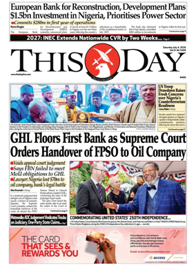 Cover of THISDAY