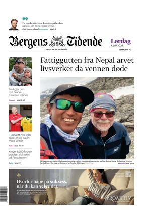 Cover of Bergens Tidende