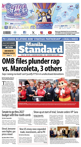 Cover of Manila Standard