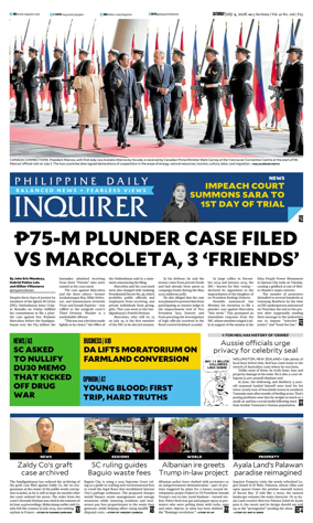 Cover of Philippine Daily Inquirer