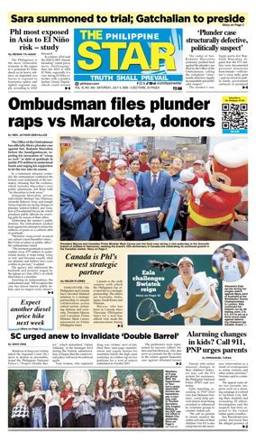 Cover of The Philippine Star