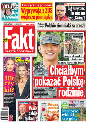 Cover of Fakt Gazeta Codzienna (Saturday)