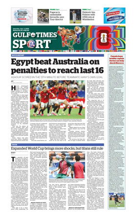 Cover of Gulf Times Sport