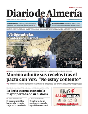 Cover of Diario de Almeria
