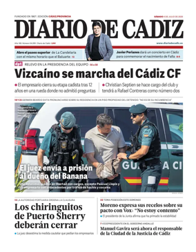 Cover of Diario de Cadiz