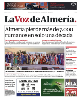 Cover of La Voz de Almeria