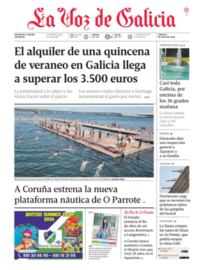 Cover of La Voz de Galicia (A Coruna)