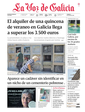Cover of La Voz de Galicia (Barbanza)