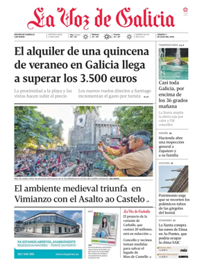 Cover of La Voz de Galicia (Carballo)