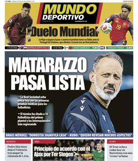 Cover of Mundo Deportivo (Gipuzkoa)