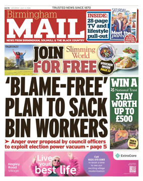 Cover of Birmingham Mail